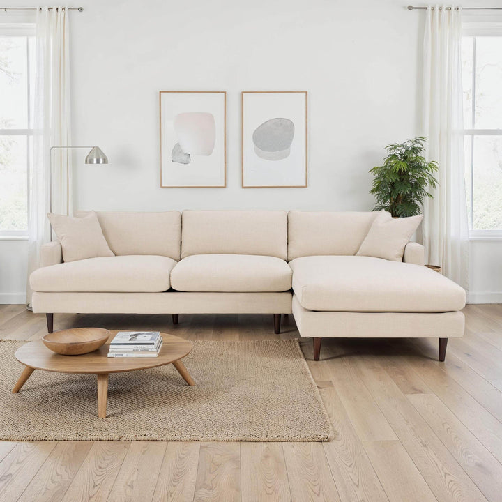 Martha Right Sectional Sofa - Beach Alabaster