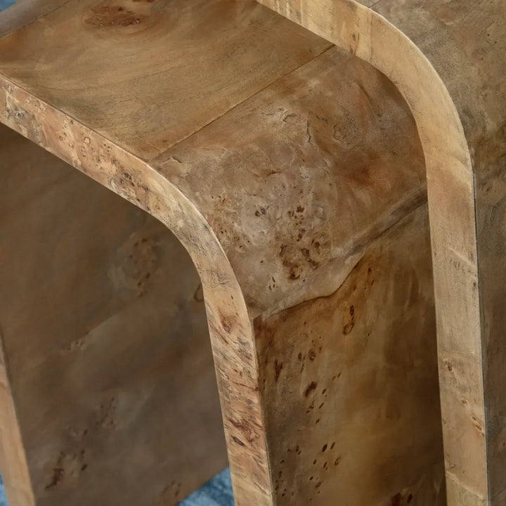 SwayLiving 2 Piece Richmond Mappa Burl Nested Tables ACCENT TABLES