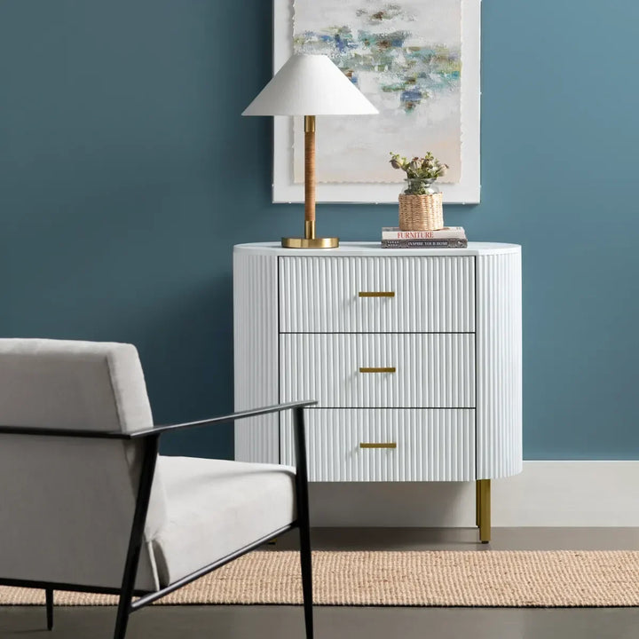 SwayLiving Astoria Three-Drawer Chest DRESSERS
