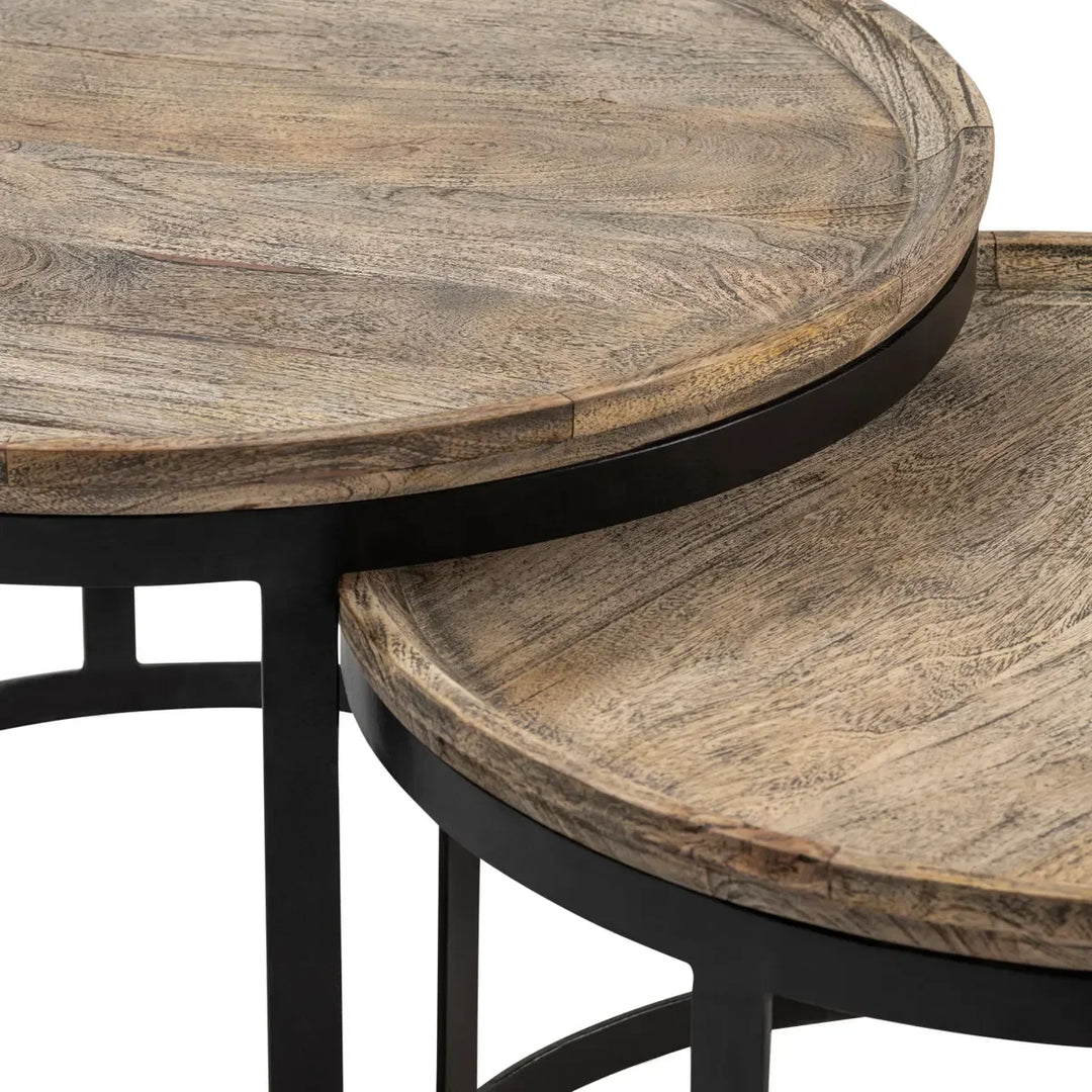 SwayLiving 2 Piece Traymore Nesting Cocktail Tables COFFEE TABLES