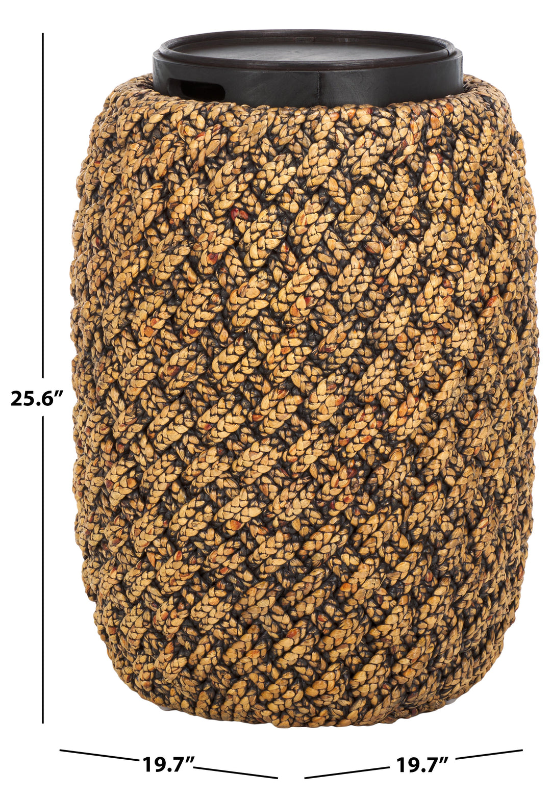 NATURAL / DARK BROWN / 19.7" X 19.7" X 25.6"