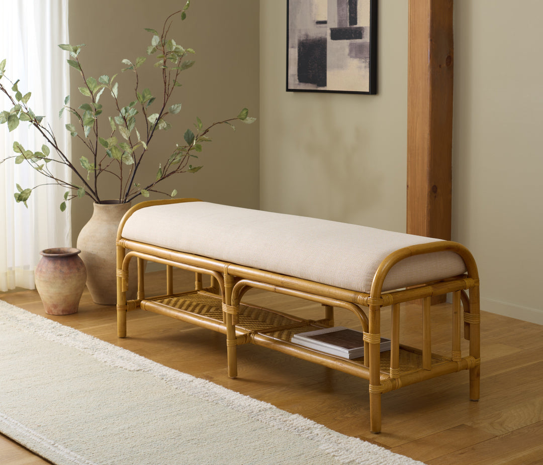 SwayLiving Flanders Rattan Pole Bench