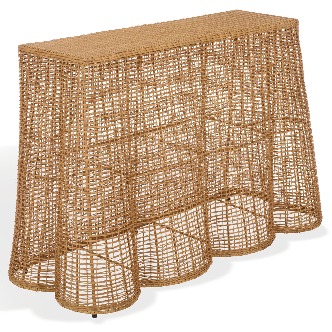 SwayLiving Jilliette Rattan Console Table