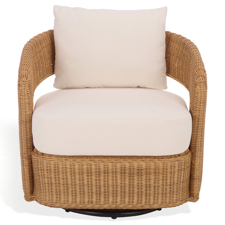 SwayLiving Leanna Rattan Swivel Chair