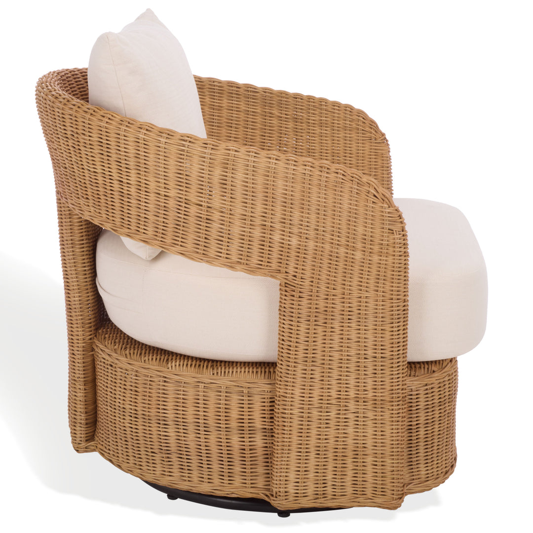 SwayLiving Leanna Rattan Swivel Chair