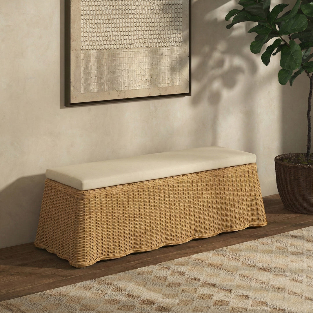 SwayLiving Hylda Rattan Bench