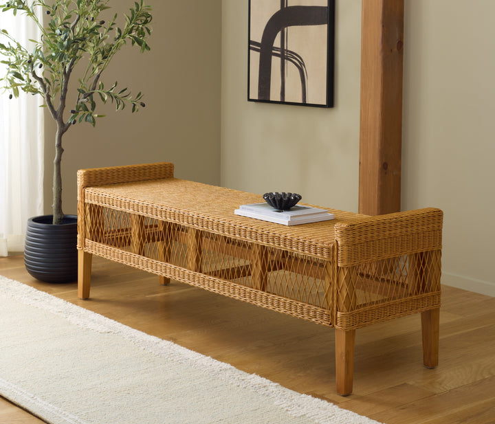 SwayLiving Jimmy Rattan Bench