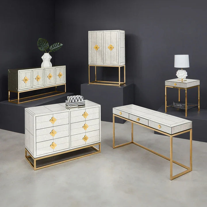 SwayLiving Delphine Six-Drawer Dresser SIDEBOARDS + CREDENZAS