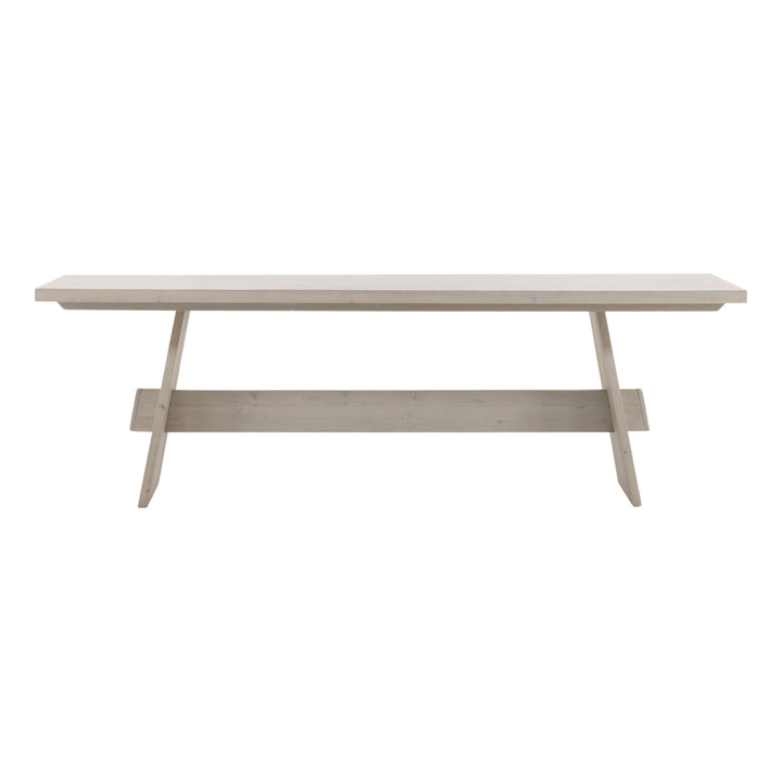 Fallon Dining Table Whitewash 95" - SwayLiving