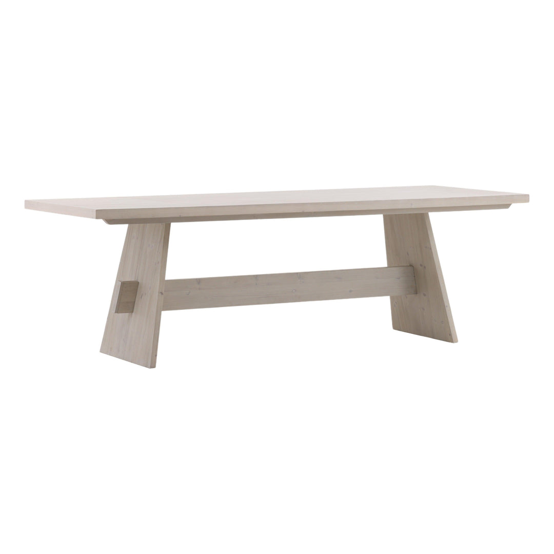 Fallon Dining Table Whitewash 95" - SwayLiving