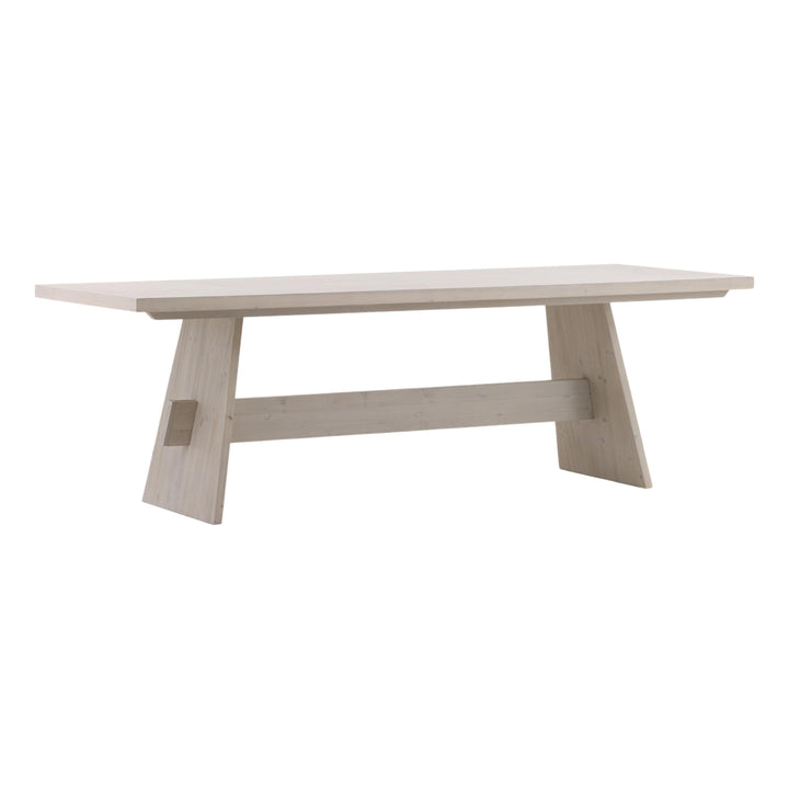 Fallon Dining Table Whitewash 95" - SwayLiving