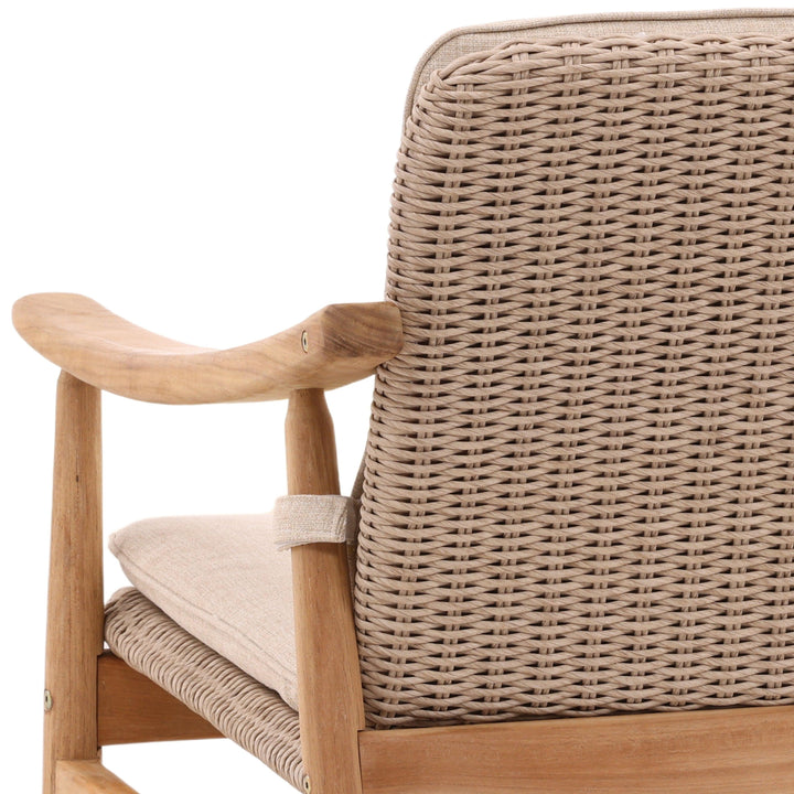 Wesley Outdoor Occasional Chair Beige - SwayLiving