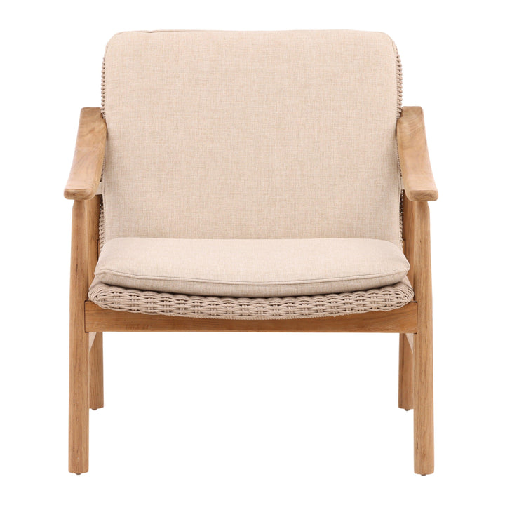 Wesley Outdoor Occasional Chair Beige - SwayLiving