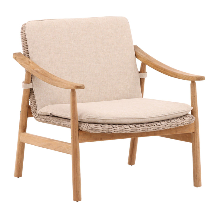 Wesley Outdoor Occasional Chair Beige - SwayLiving