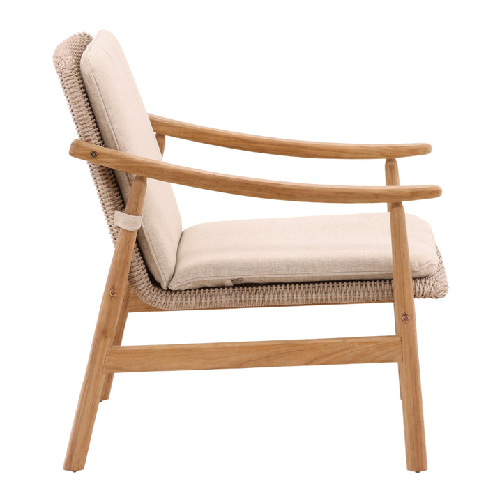 Wesley Outdoor Occasional Chair Beige - SwayLiving