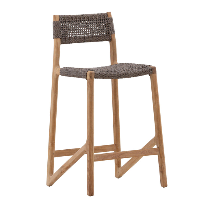 Isidro Outdoor Counter Stool Grey - SwayLiving
