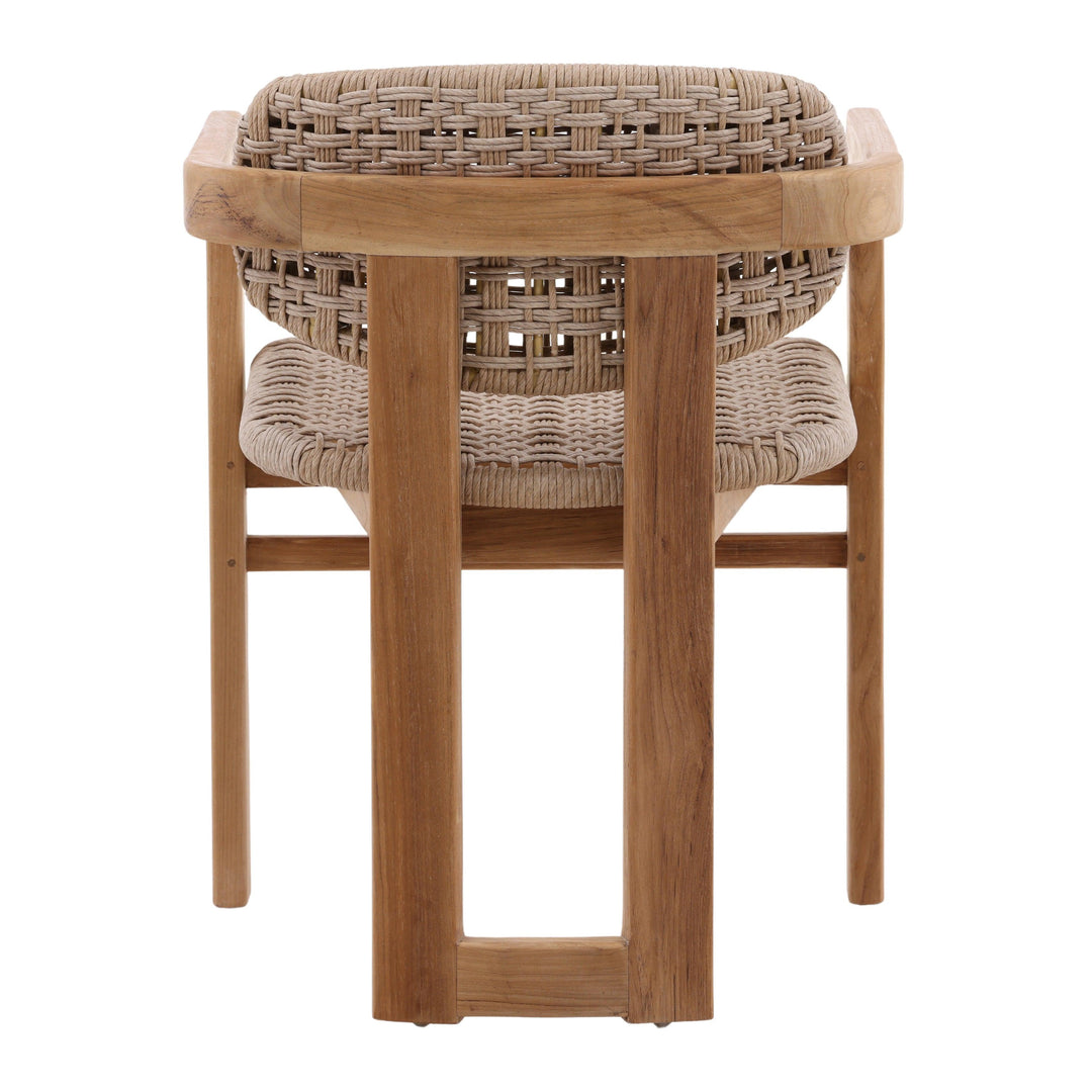 Jovianne Outdoor Dining Chair Beige - SwayLiving