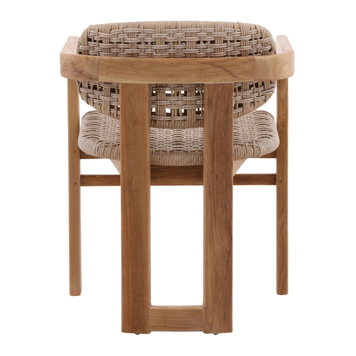 Jovianne Outdoor Dining Chair Beige - SwayLiving
