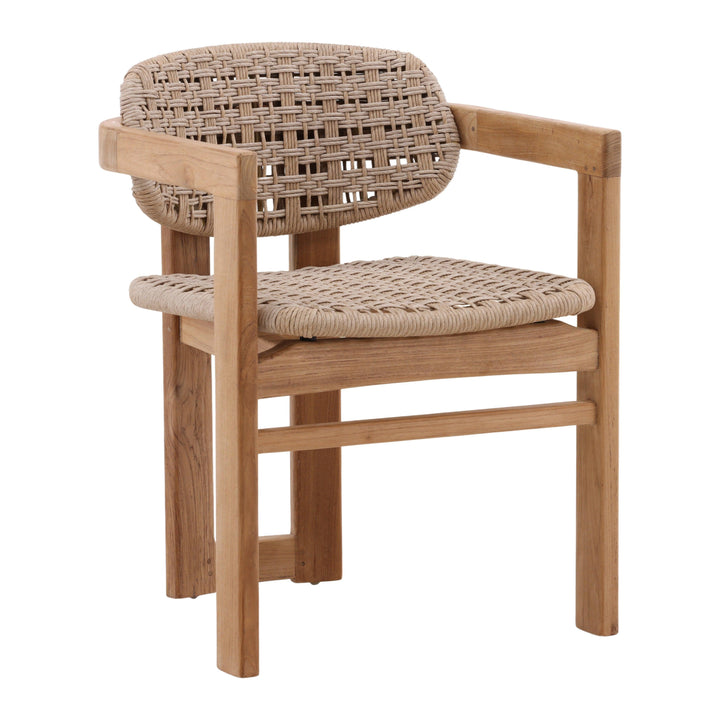 Jovianne Outdoor Dining Chair Beige - SwayLiving