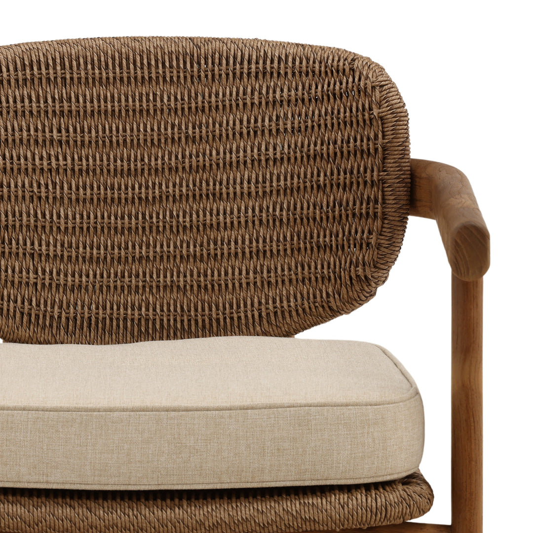 Alba Outdoor Occasional Chair Light Brown — Detail 1