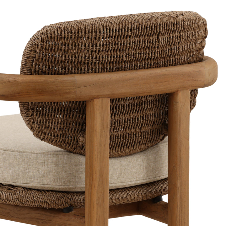 Alba Outdoor Occasional Chair Light Brown — Detail 3
