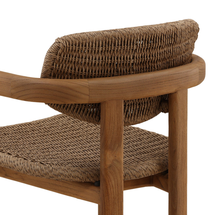 Alba Outdoor Dining Chair Light Brown — Detail 2