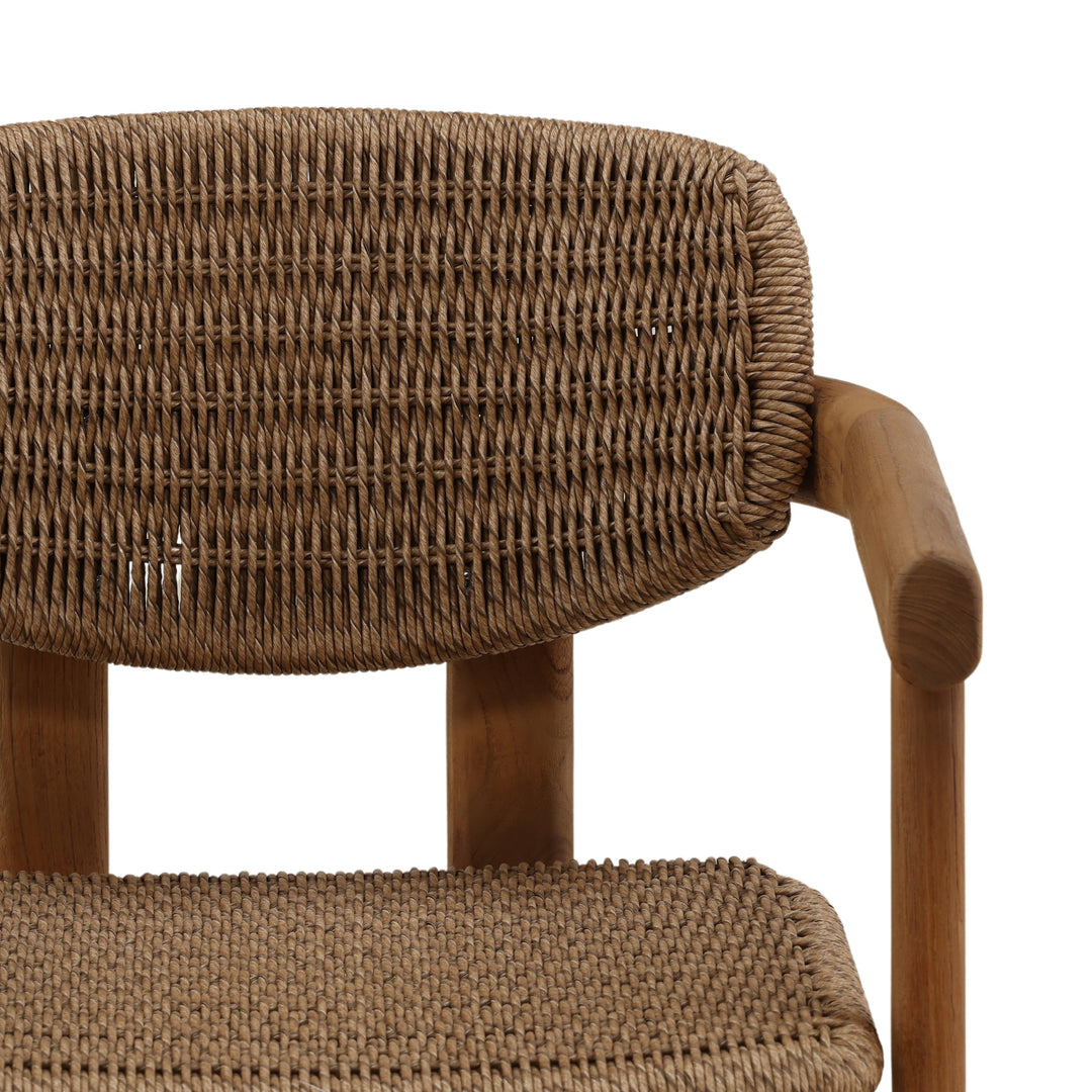 Alba Outdoor Dining Chair Light Brown — Detail 3