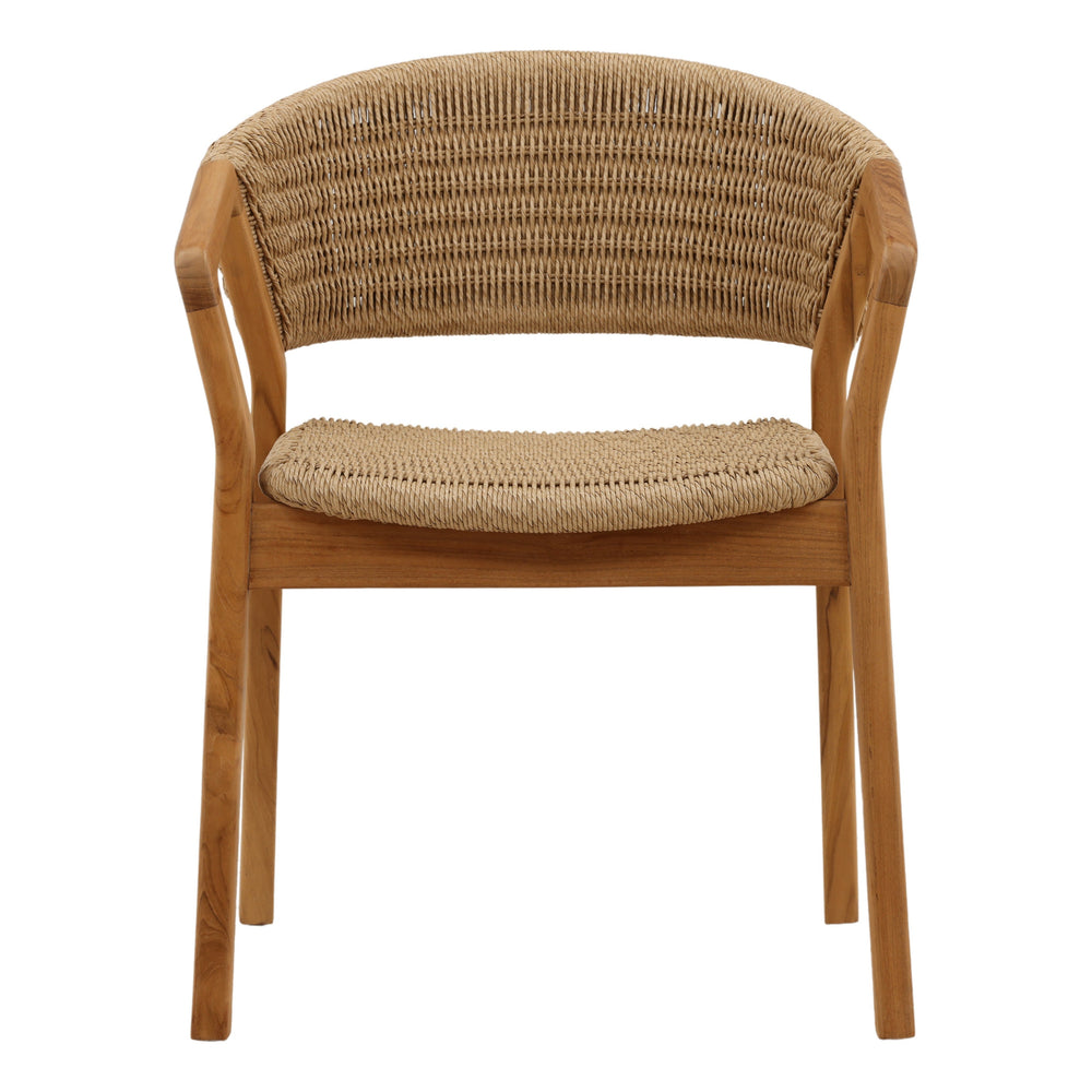 Arro Outdoor Dining Chair Natural — Front
