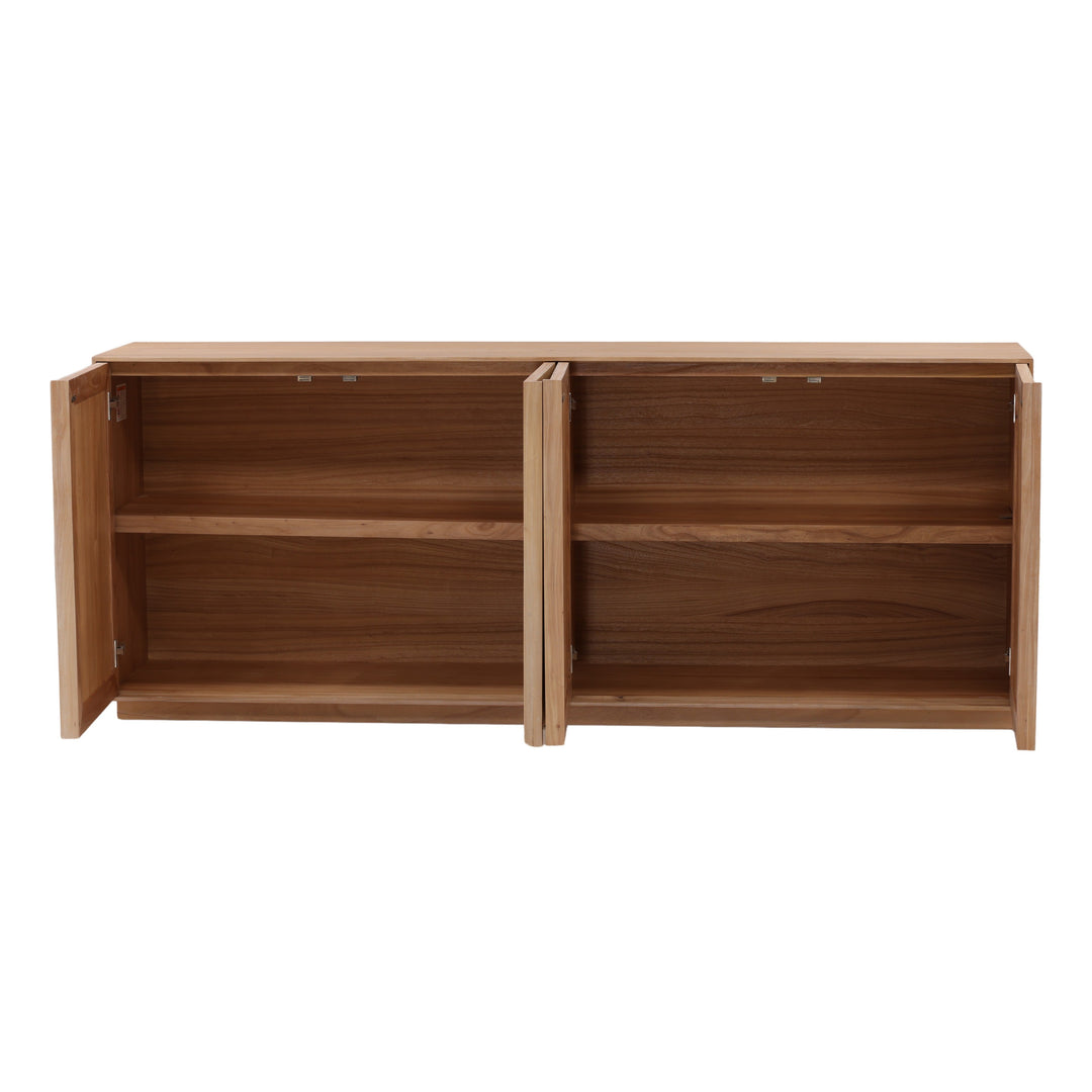Malindaza Sideboard Light Natural — Open Door