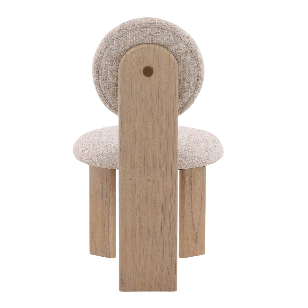 Brissa Dining Chair Set of 2 Cream - SwayLiving