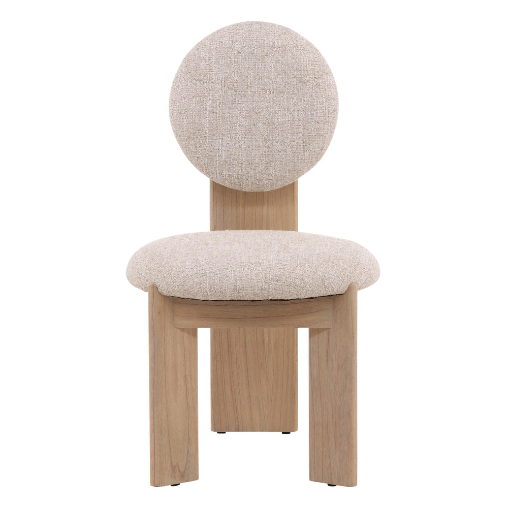 Brissa Dining Chair Set of 2 Cream - SwayLiving