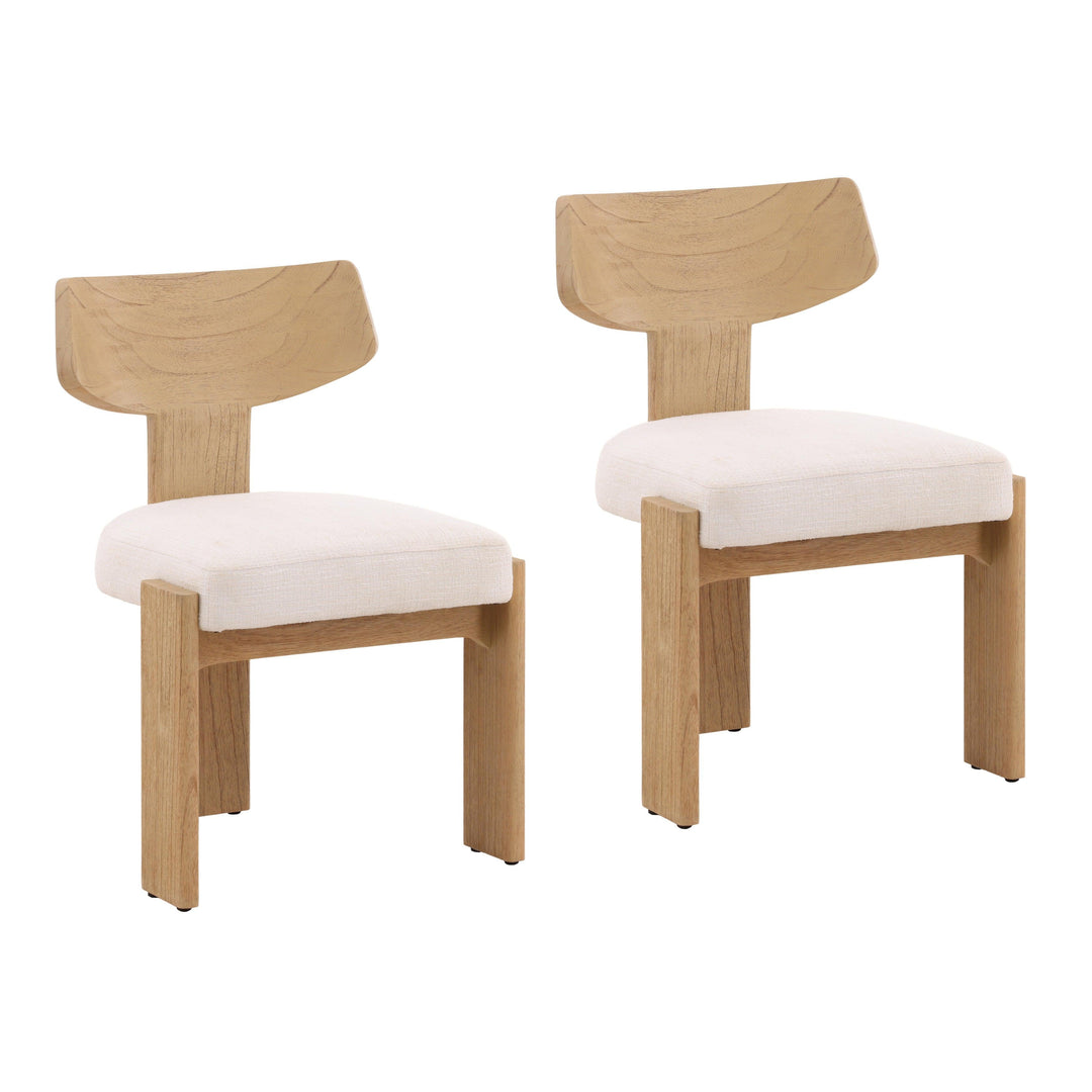 Iain Dining Chair Set of 2 Natural - SwayLiving