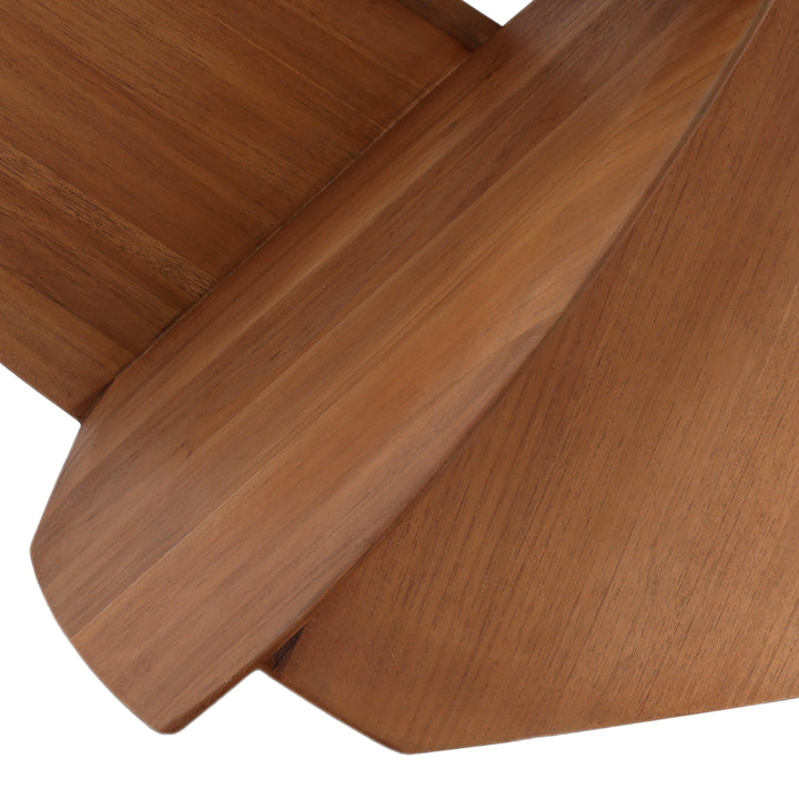 Crystina Coffee Table Natural 38" - SwayLiving