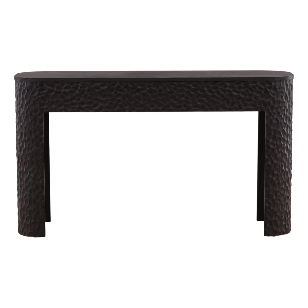 Tristann Console Table Dark Brown — Front
