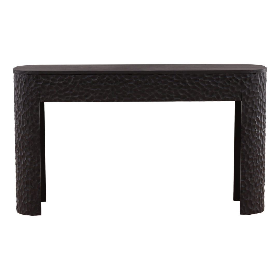 Tristann Console Table Dark Brown — Front