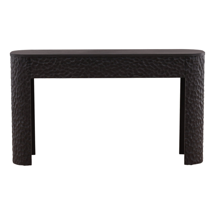Tristann Console Table Dark Brown — Front