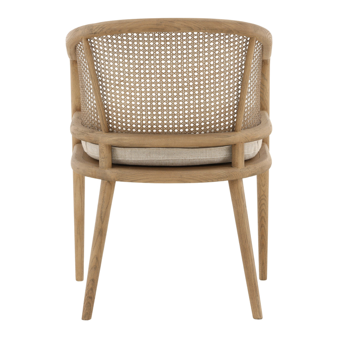 Camilie Dining Chair Beige — Back