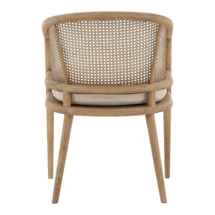 Camilie Dining Chair Beige — Back