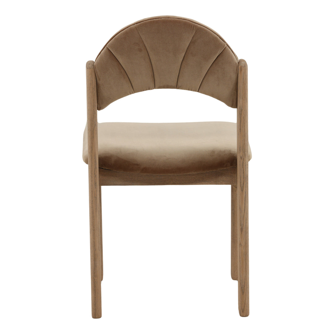 Ulanie Dining Chair Light Brown — Back