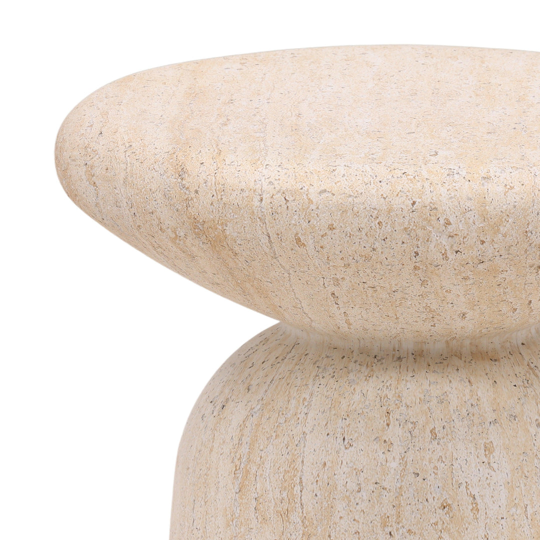 Marcellino Outdoor End Table Natural - SwayLiving