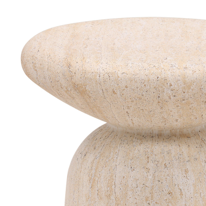 Marcellino Outdoor End Table Natural - SwayLiving