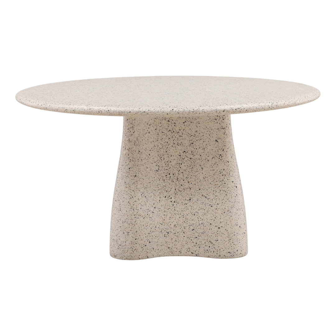 Himarie Outdoor Dining Table Ivory — Back