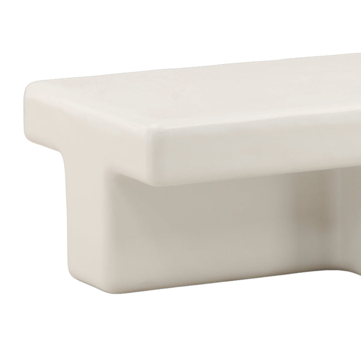 Teoh Outdoor Coffee Table White — Detail 2