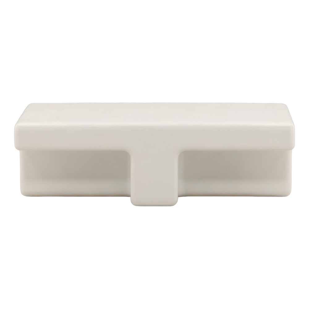 Teoh Outdoor Coffee Table White — Front