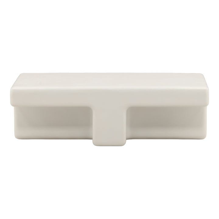 Teoh Outdoor Coffee Table White — Front