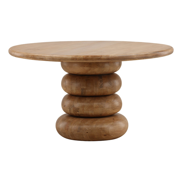 Anelie Dining Table Natural — Front Three-Quarter