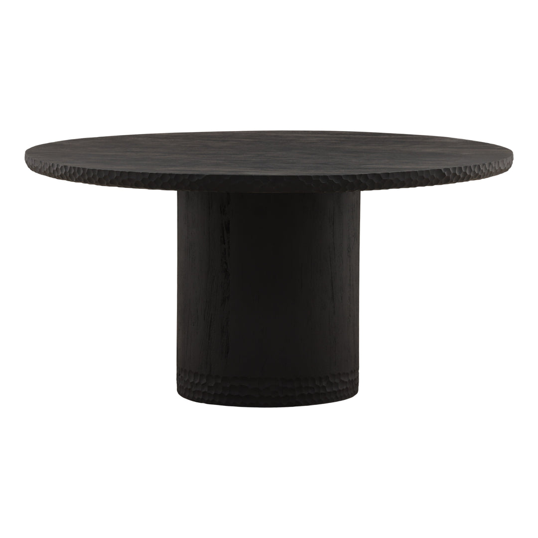 Wilburh Dining Table Black 60" — Front Three-Quarter
