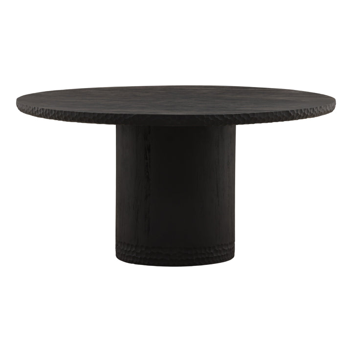 Wilburh Dining Table Black 60" — Front Three-Quarter