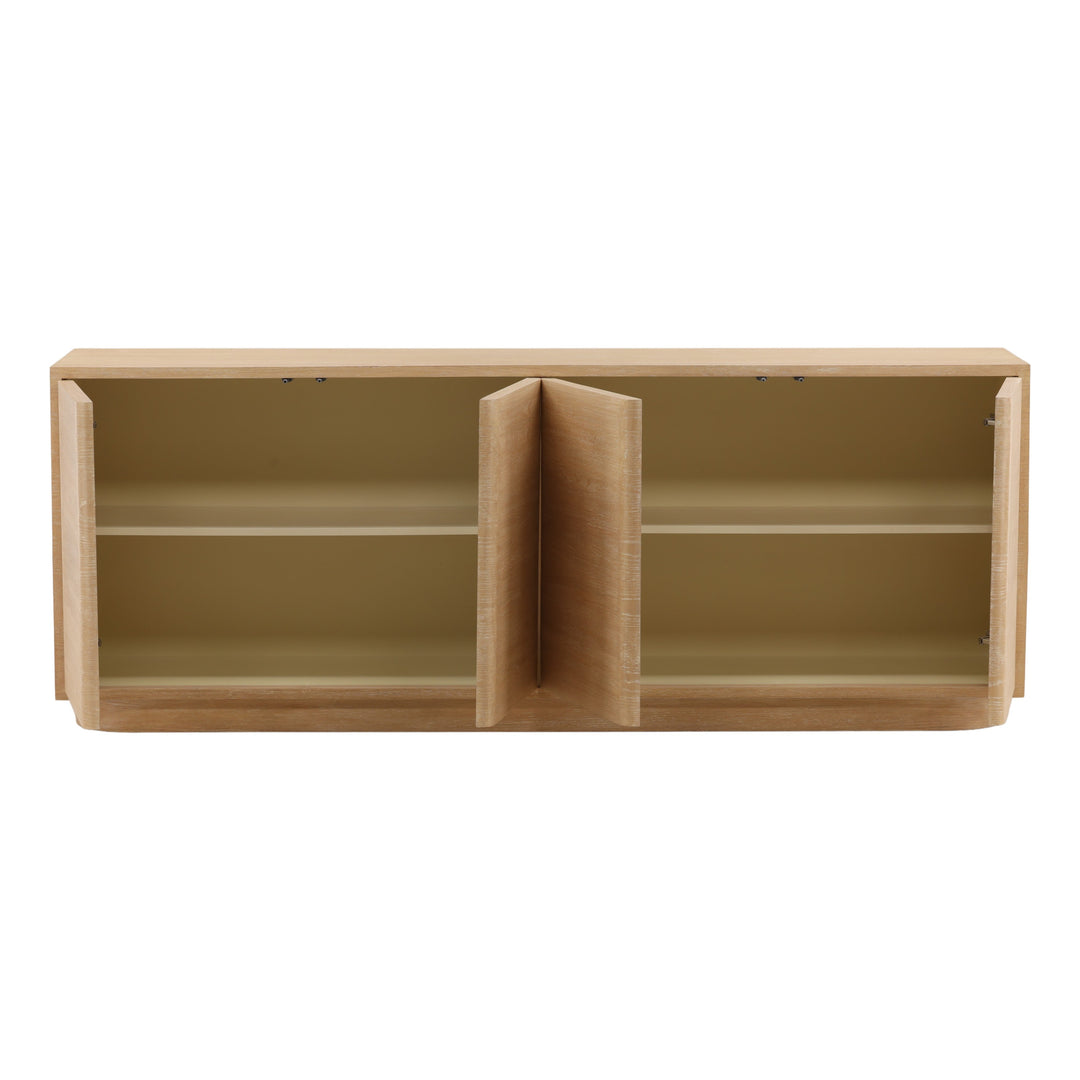 Zae Sideboard Light Natural — Open Door