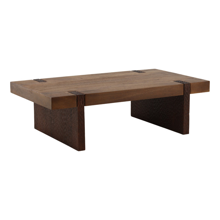 Celestin Coffee Table Brown — Front Three-Quarter